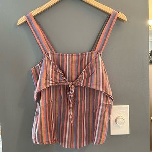 Madewell | Front Tie, Striped Tank
